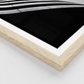 Plakat w ramie 40x50 - Architektoniczna Fala - architektura, falowany budynek - rama drewno