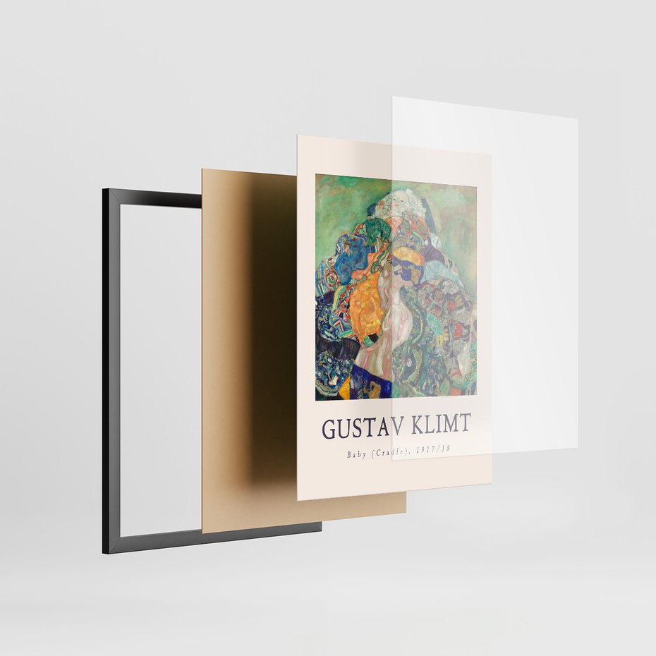 Zestaw obrazy w ramie 40x50 galeria - Gustav, Klimt, reprodukcje - rama czarna