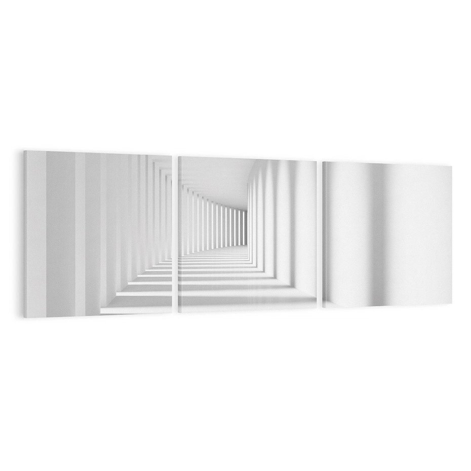 Obraz na płótnie 120x40 - Abstrakcyjny tunel: Podróż w inną przestrzeń - 3D, abstrakcja