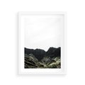Plakat w ramie 30x40 - Górska Potęga - górski krajobraz, góry - rama biała