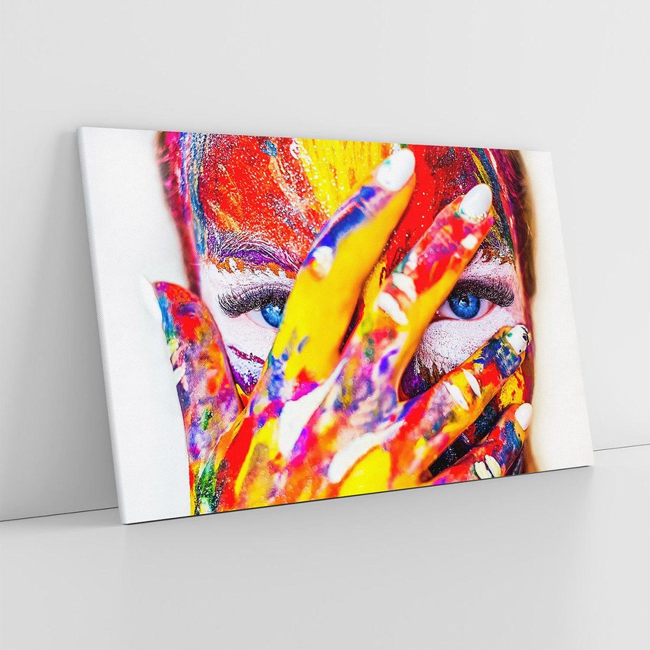 Obraz na płótnie 120x80 - Abstrakcyjna Magia Ciała - Bodypainting - abstrakcja, bodypainting