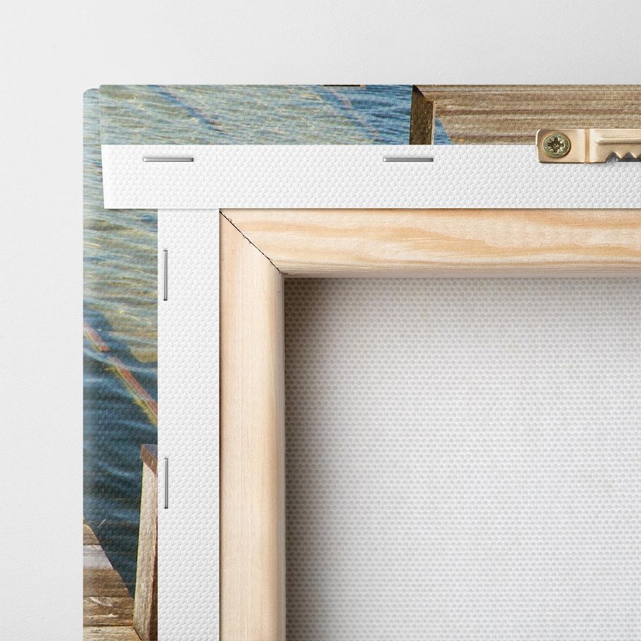 Obraz na płótnie 80x120 - Pomost ku morzu - pomost, morze