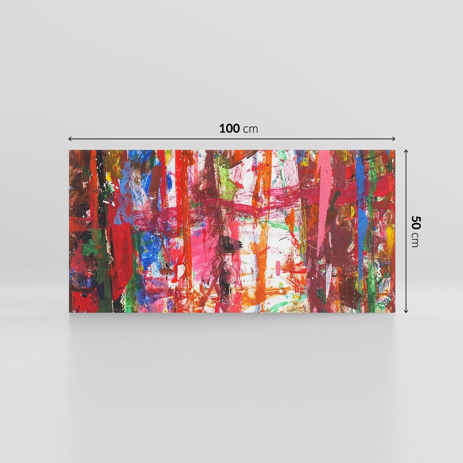 Obraz na płótnie 100x50 - Abstrakcja: wyraz emocji - abstrakcja