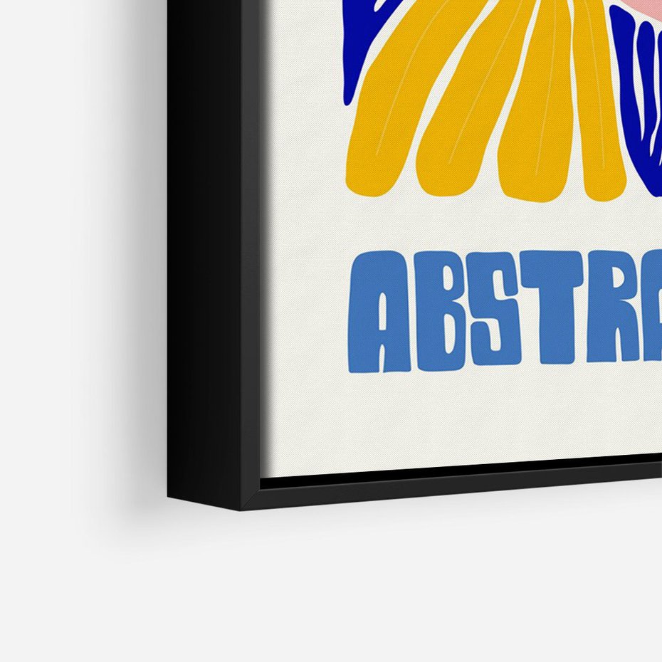 Obraz w ramie 70x100 - Przenikające Refleksje - sztuka abstrakcyjna, nowoczesny plakat - rama czarna