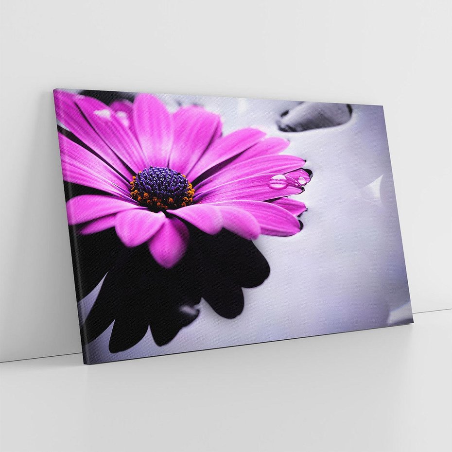 Obraz na płótnie 100x70 - kwiatowa harmonia - kwiat, SPA