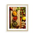 Plakat w ramie 40x50 - Smakowy Zmysł - przyprawy, kuchnia - rama drewno