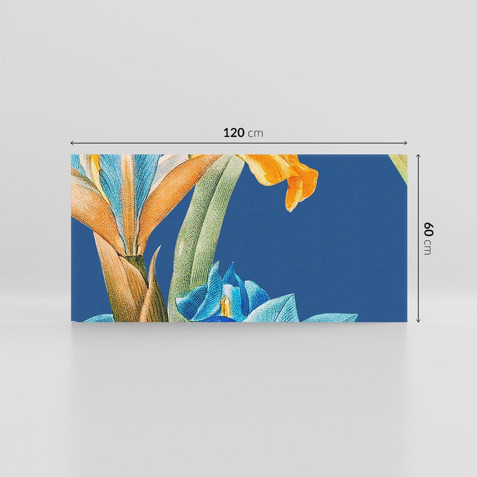 Obraz na płótnie 120x60 - Kwiatowe Impresje z Minionej Ery - wielkoformatowe kwiaty, zbliżenie