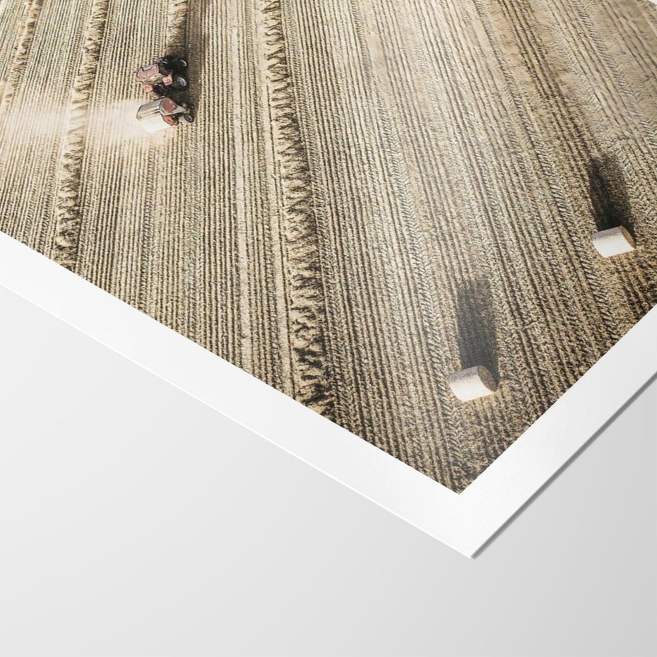 Plakat bez ramy 40x50 - Rolnicza Praca - pole, traktor