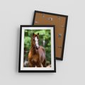 Plakat w ramie 30x40 - Portret Szlachetnego Konia - koń, portret - rama czarna