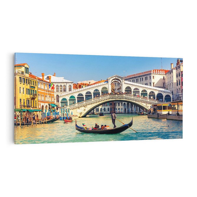Obraz na płótnie 100x50 - Wenecja: romantyczne zakątki miasta - Wenecja, Włochy