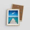 Plakat w ramie 30x40 - Letnie Morskie Uczucie - morze, pomost - rama drewno