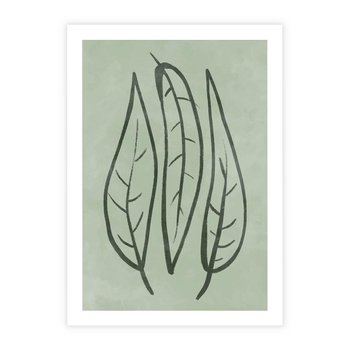 Plakat bez ramy 50x70 - Energetyczne Ekspresje Natury - zielony plakat, roślinne motywy