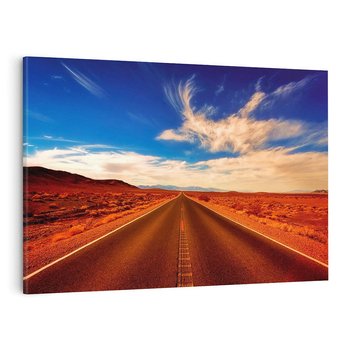 Obraz na płótnie 70x50 - Przygoda na pustynnej drodze - droga, pustynia