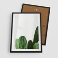 Plakat w ramie 50x70 - Minimalizm Natury - kaktus, zbliżenie - rama czarna