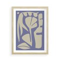 Plakat w ramie 50x70 - Echa Wizualnej Transcendencji - skandynawski styl, plakat - rama drewno