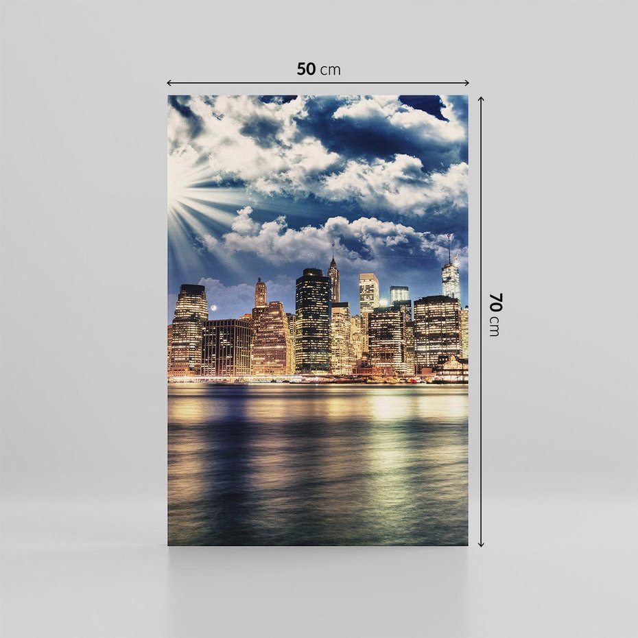 Obraz na płótnie 50x70 - Majestatyczny Manhattan - Nowy York, USA
