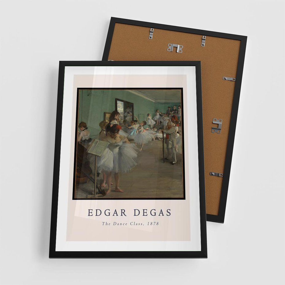 Plakat w ramie 50x70 - Elegancja Baletu - Edgar Degas, reprodukcja obrazu - rama czarna