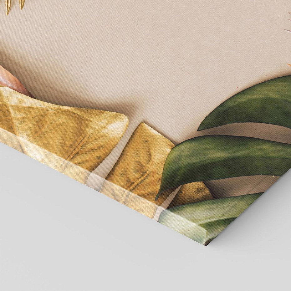 Obraz na płótnie 40x40 - Monstera Liście Kwiat - monstera, liście