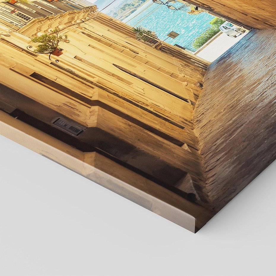 Obraz na płótnie 50x70 - Perspektywa magicznej uliczki - uliczka, perspektywa