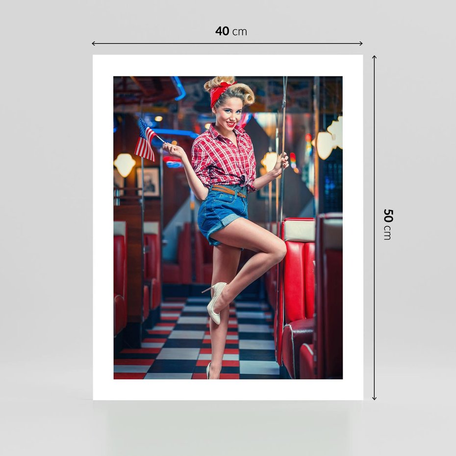 Plakat bez ramy 40x50 - Czas Wstecz - retro, restauracja