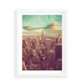 Plakat w ramie 50x70 - Nowy Jork w oczach - Nowy Jork - rama biała