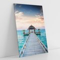 Obraz na płótnie 80x120 - Morski Pomost - morze, pomost