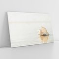 Obraz na płótnie 100x70 - Spokój Plaży - fotografia, biała muszla na plaży