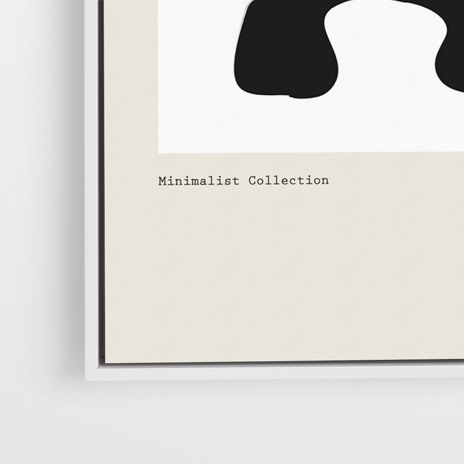 Obraz w ramie 70x100 - Boho Szepty - boho plakat, minimalizm - rama biała