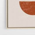 Obraz w ramie 50x70 - Geometryczne Wibracje - boho plakat, geometryczny - rama drewno
