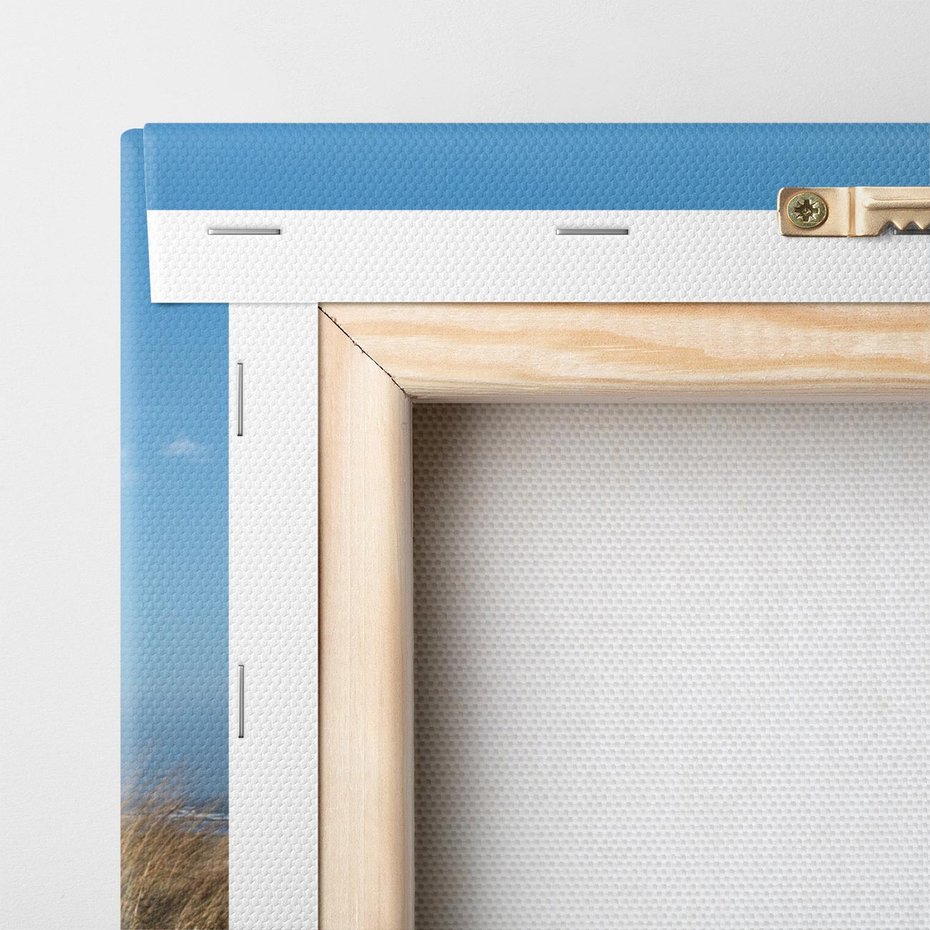 Obraz na płótnie 80x120 - Boho na Plaży - plaża, pomost