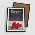 Plakat w ramie 50x70 - Eksploracja smaków - papryka, kuchnia - rama czarna