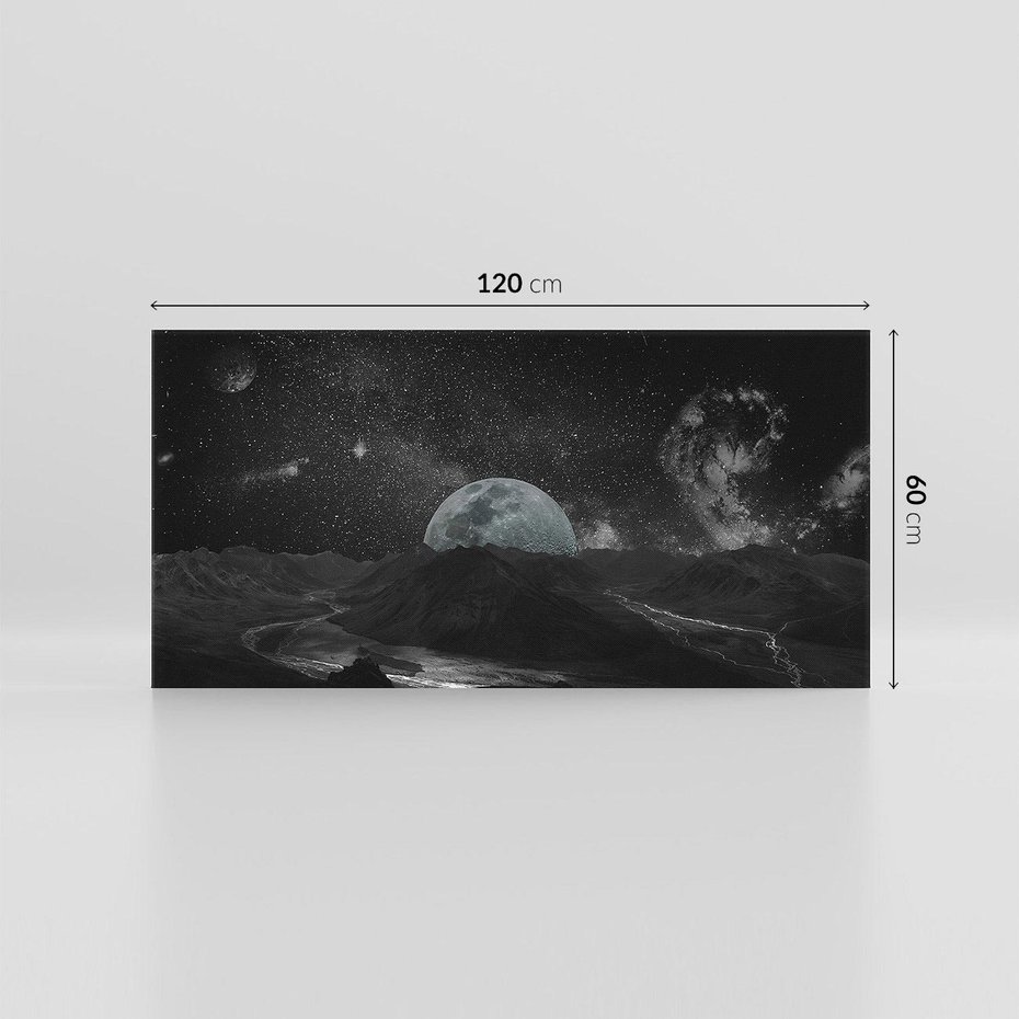 Obraz na płótnie 120x60 - Kosmiczne piękno: ziemia z lotu ptaka - kosmos, ziemia