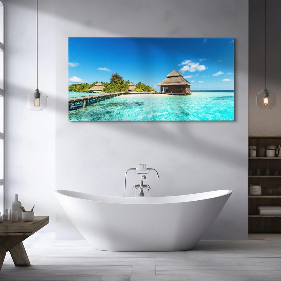 Obraz na płótnie 120x60 - Rajski Klimat - tropikalna, wyspa