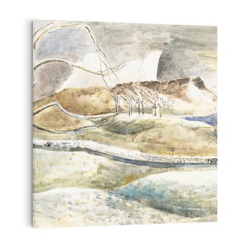 Obraz na płótnie 40x40 - Moonrise over Cleeve Hill (1945), Paul Nash - Reprodukcja - reprodukcja, obraz na płótnie