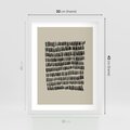 Plakat w ramie 30x40 - Echa Zapomnianych Wymiarów - nowoczesna sztuka, plakat - rama biała