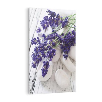 Obraz na płótnie 80x120 - relaks z aromatem - lawenda, spa