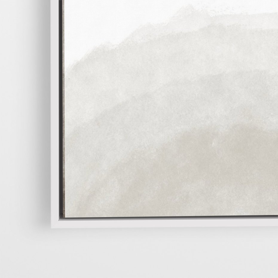 Obraz w ramie 80x120 - Impresje Energii - rozmyte cienie, abstrakcja - rama biała