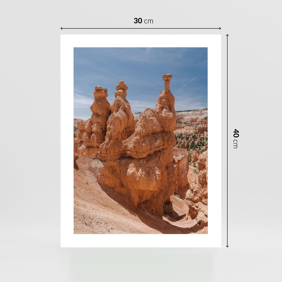 Plakat bez ramy 30x40 - Spektakularne Formacje Naturalne - kanion, pustynia