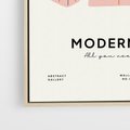 Obraz w ramie 50x70 - Nowoczesna Miłość - nowoczesna grafika, pastelowe kolory - rama drewno