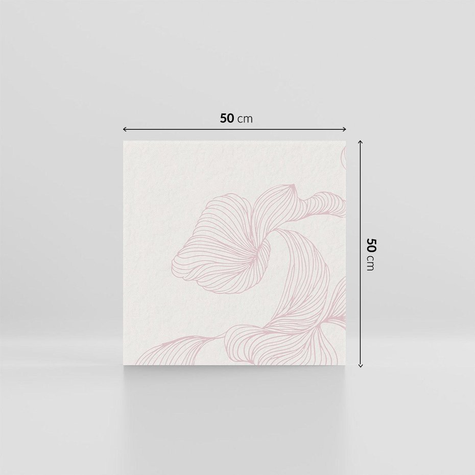 Obraz na płótnie 50x50 - Szept marzeń i tajemnic - abstrakcyjne, roślinne ornamenty