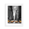 Plakat w ramie 40x50 - Wibracje Nowego Jorku - miasto, Nowy Jork - rama biała