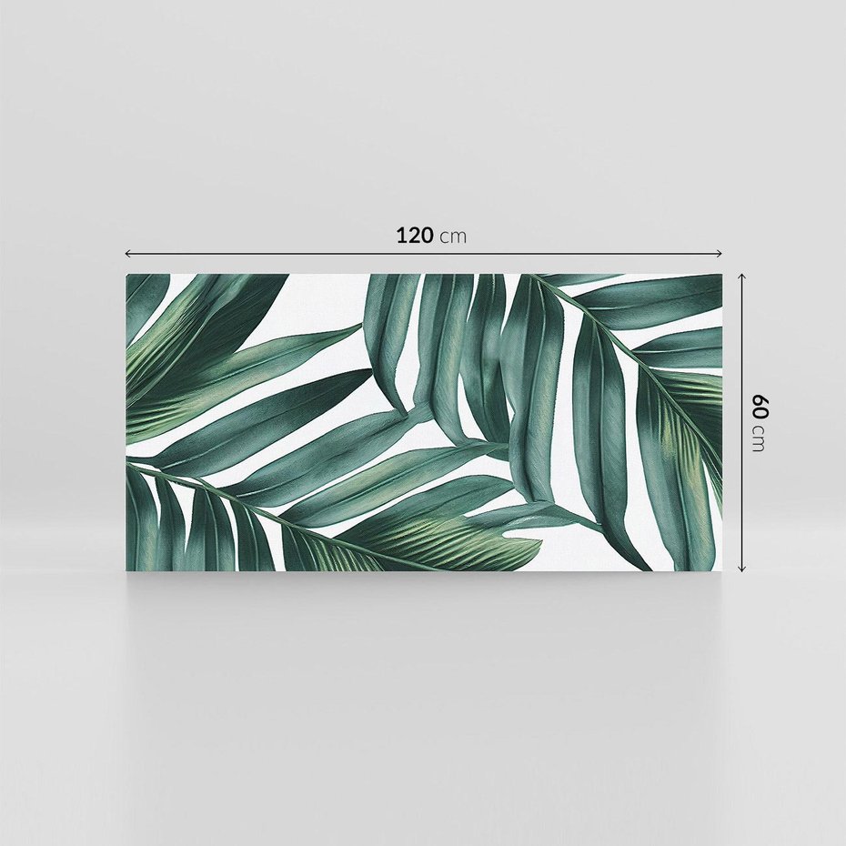 Obraz na płótnie 120x60 - Ruchome liście czasu - liście palmy, tropikalne