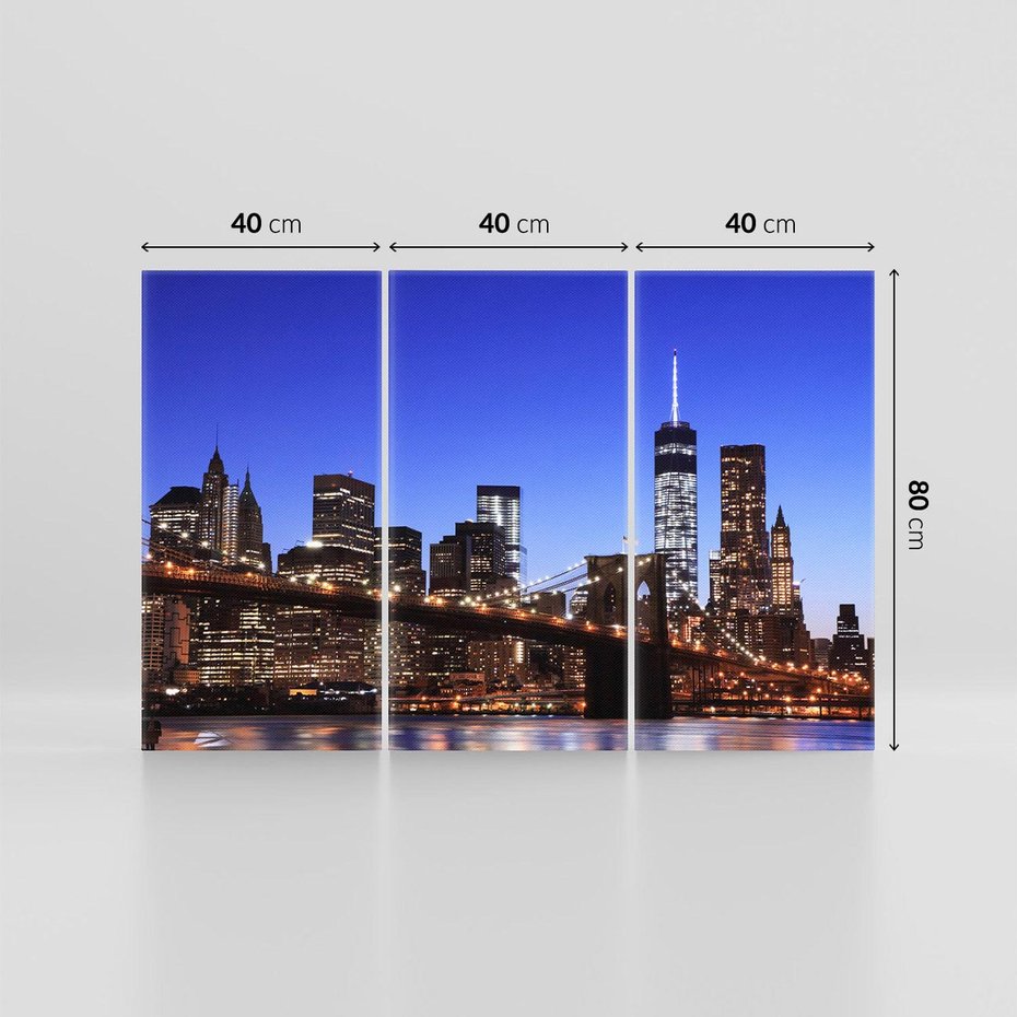 Obraz na płótnie 120x80 - Brooklyn Bridge: Symbol Nowego Jorku - most, Brooklyn