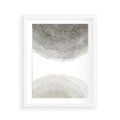 Plakat w ramie 40x50 - Impresje Energii - rozmyte cienie, abstrakcja - rama biała
