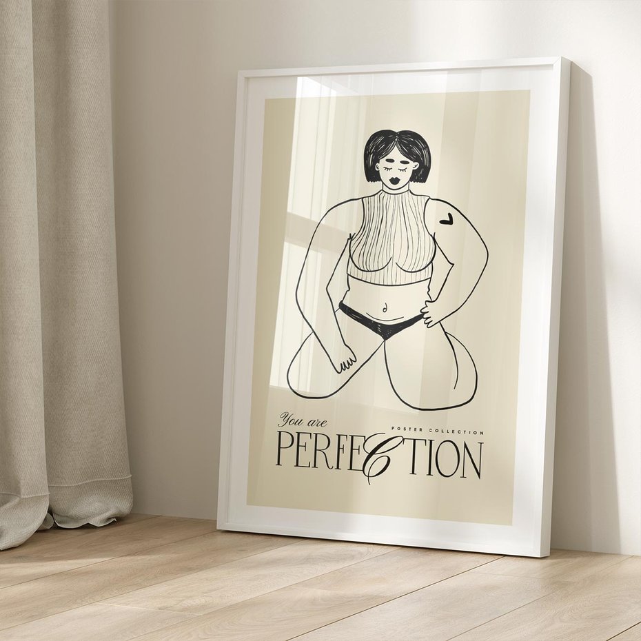 Plakat bez ramy 21x30 - Refleksje Przejmujących Myśli - rysunek, plakat