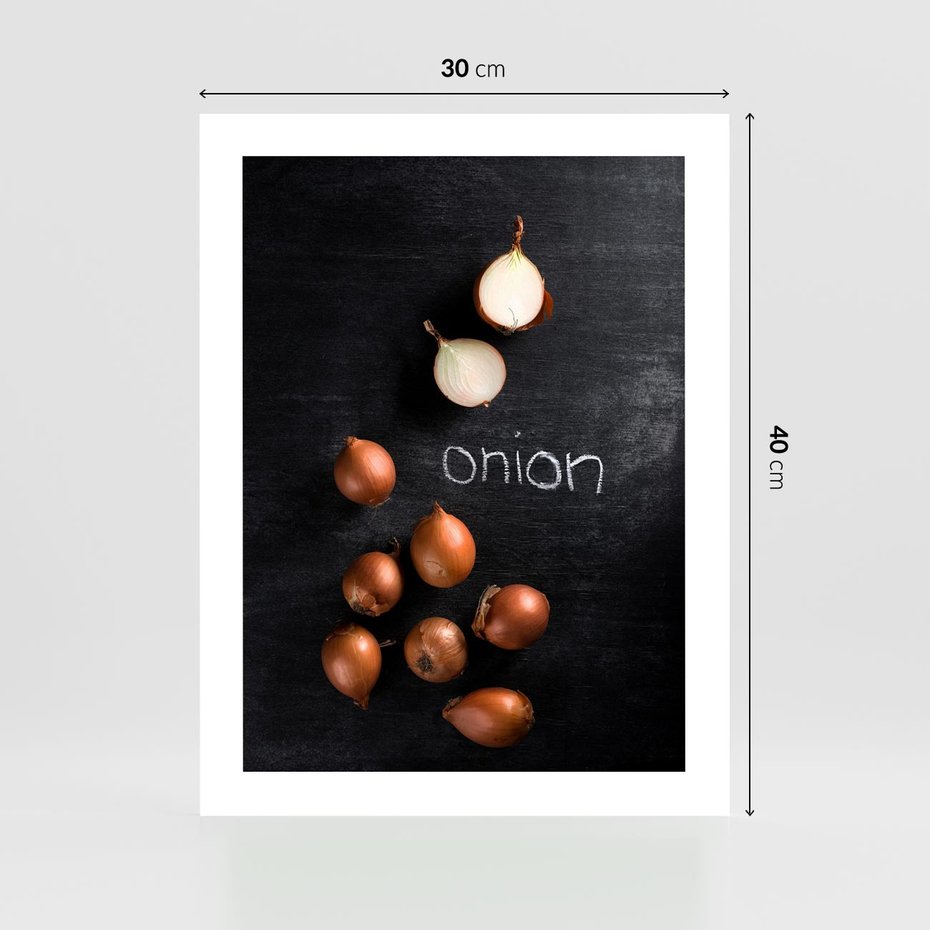 Plakat bez ramy 30x40 - Aromatyczne Inspiracje - cebula, kuchnia