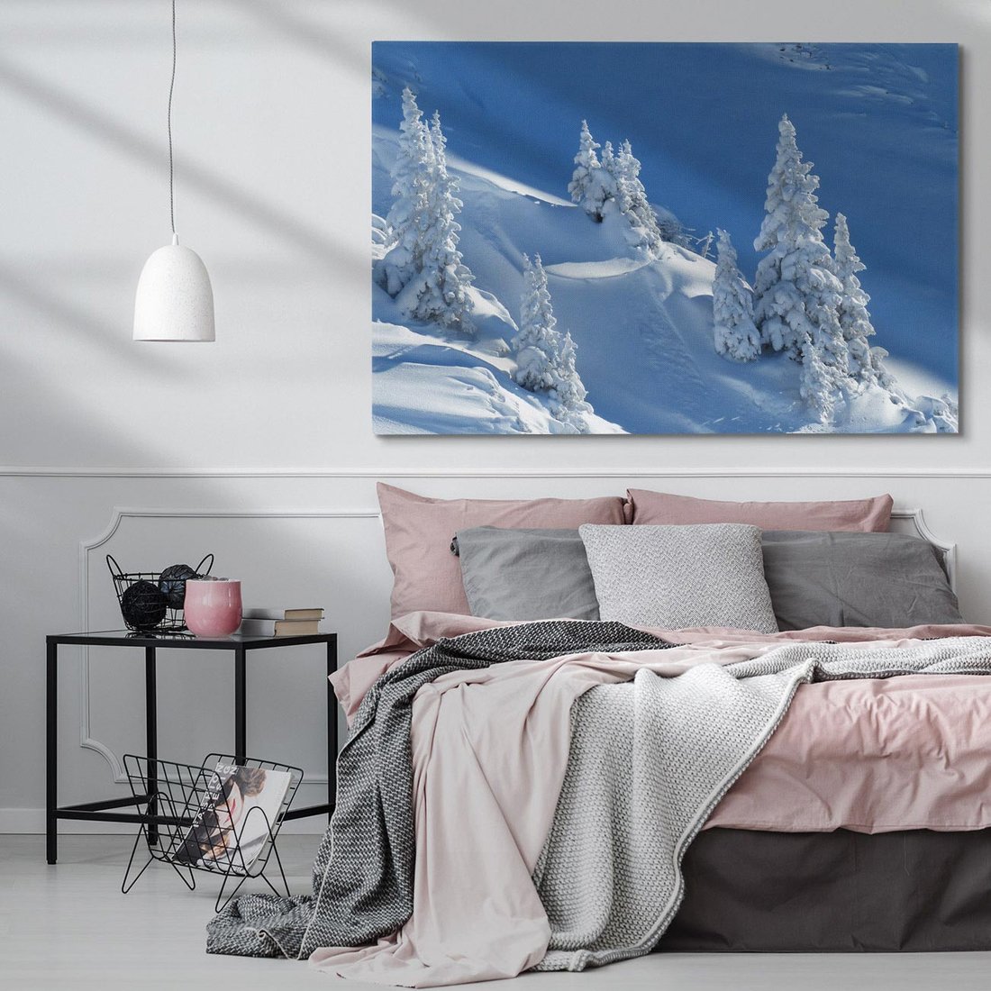 Obraz na płótnie 120x80 - Magia zimowego krajobrazu - śnieg, zima