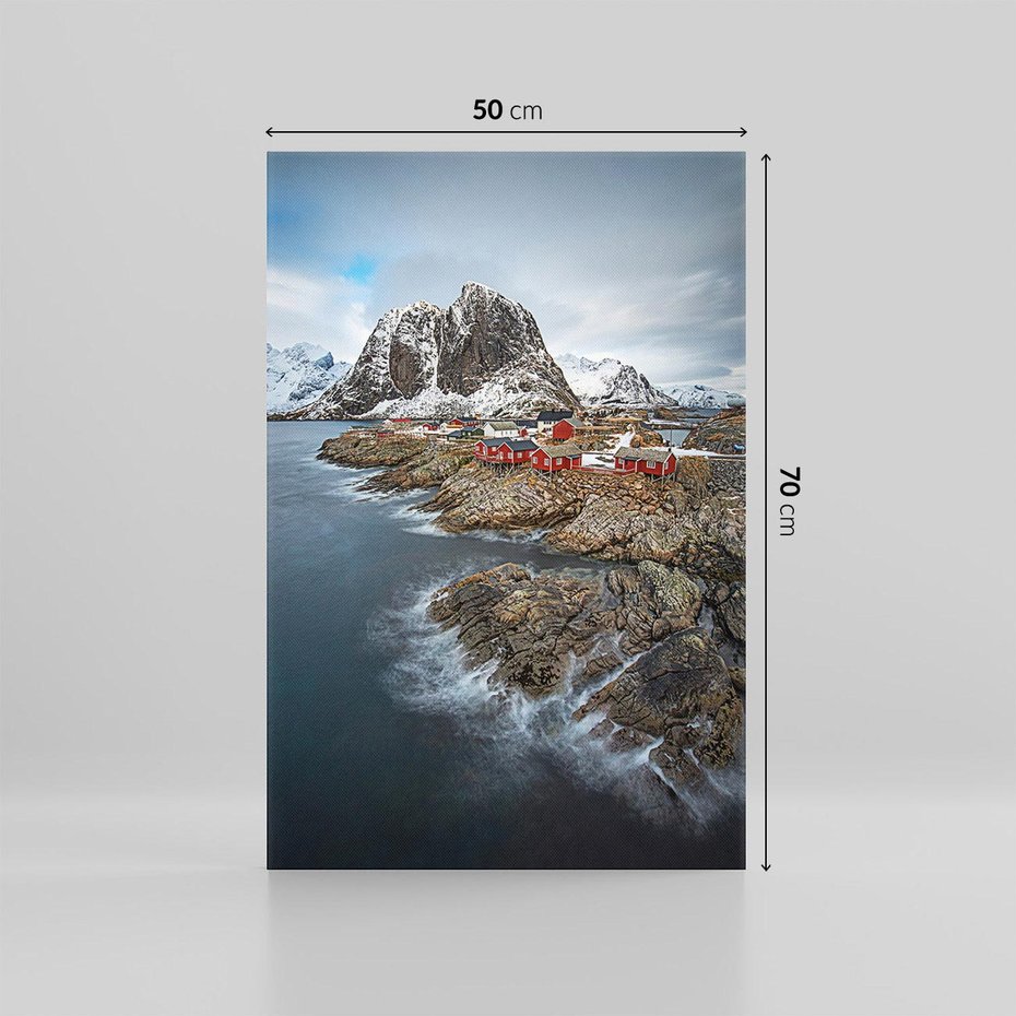 Obraz na płótnie 50x70 - Skandynawia - górska odsłona - Skandynawia, góry