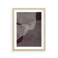 Plakat w ramie 30x40 - Obce Odcienie - mroczny plakat, nowoczesne wnętrza - rama drewno