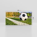Obraz na płótnie 120x60 - Pasja na Boisku: Piłka Nożna - boisko, piłka